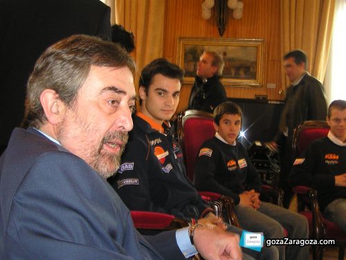 Juan Alberto Belloch con Dani Pedrosa durante su entrevista