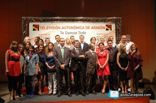 Presentadores de Aragón Televisión en la presentación de la nueva programación Presentadores de Aragón Televisión en la presentación de la nueva programación