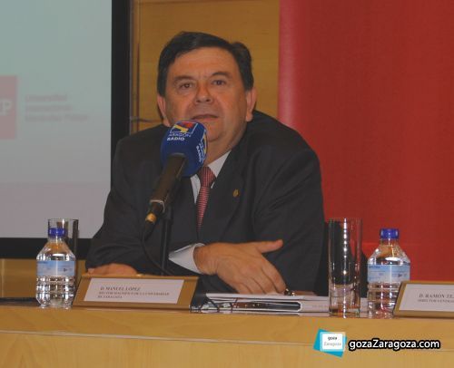 Manuel López, rector de la Universidad de Zaragoza Manuel López, rector de la Universidad de Zaragoza