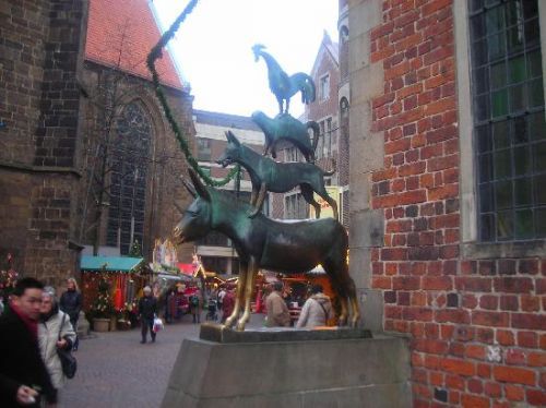 Escultura de los músicos de Bremen